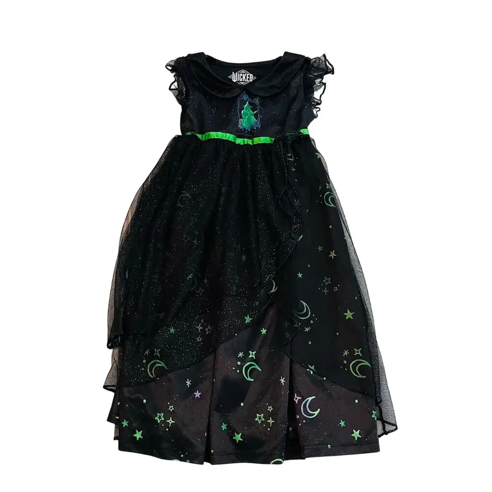 WICKED Elphaba Witch Girls size 3T Sleep Gown Costume Dress up Wizard of Oz
